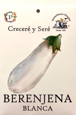 Semillas De Berenjena Blanca Exotica Huerta
