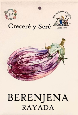 Semillas De Berenjena Rayada Exotica Huerta