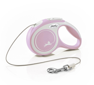 Flexi Correa Ext.new Comfort Xs 3M-8Kg-Rosa