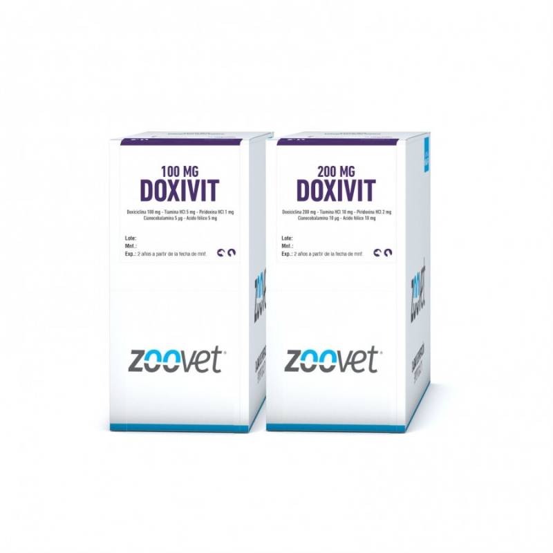 Doxivit 100 Mg (Doxiciclina) X Blister. - Zoovet