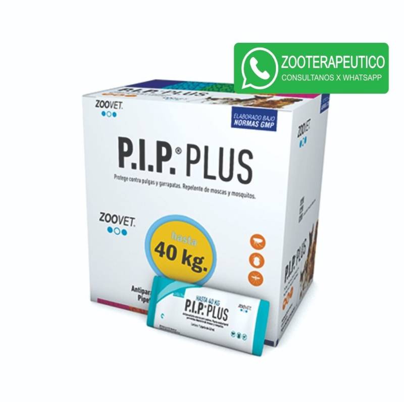 Pipeta Pip Plus Hasta 40Kgs - Zoovet