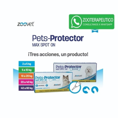 Pipeta Pets Protector Max Spoton 20A40Kg - Zoovet