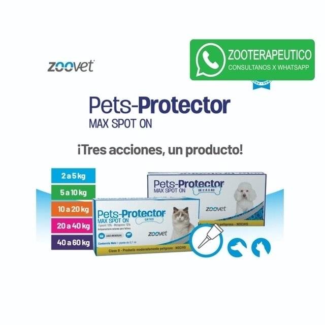 Pipeta Pets Protector Max Spoton 40A60Kg - Zoovet