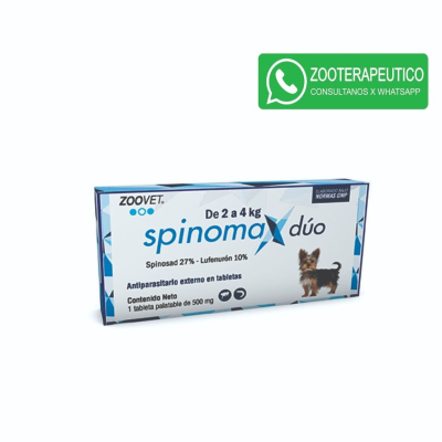 Comprimidos Spinomax Dúo 2A4Kg - Zoovet