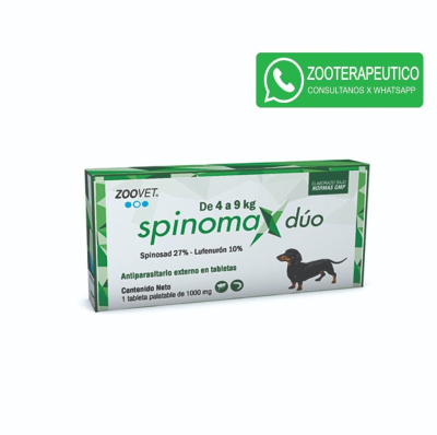 Comprimidos Spinomax Dúo 4A9Kg - Zoovet