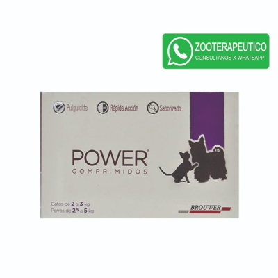 Comprimidos Power Perros 2 A 5 Kg Y Gatos 2 A 3 Kg - Brouwer
