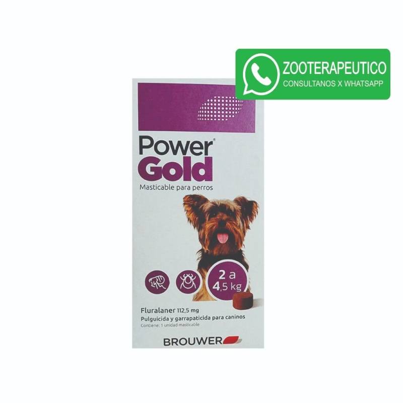 Comprimidos Power Gold Perros 2 A 4.5Kg Bocadito - Brouwer