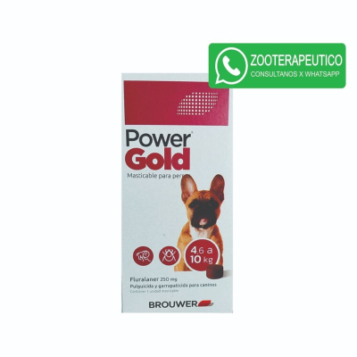 Comprimidos Power Gold Perros 4.6 A 10Kg Bocadito - Brouwer