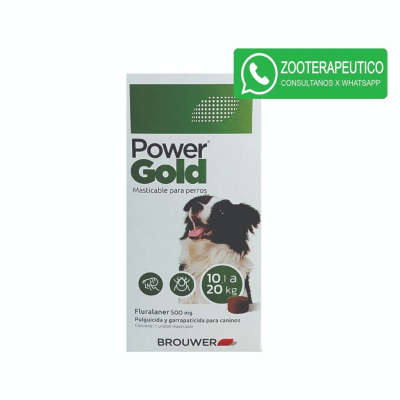 Comprimidos Power Gold Perros 10.1 A 20Kg Bocadito - Brouwer