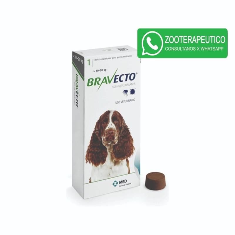 Bravecto Bocado Masticable 10-20Kg - Msd