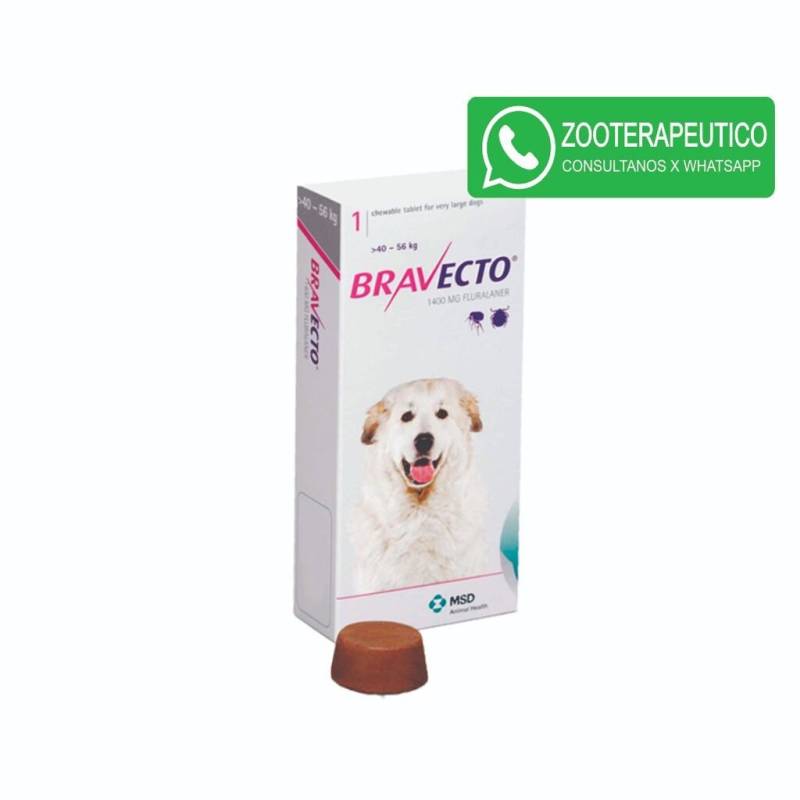 Bravecto Bocado Masticable 40-56Kg - Msd