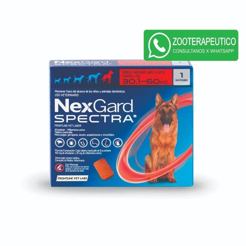 Comprimidos Spectra Nexgard 30,1-60- Merial