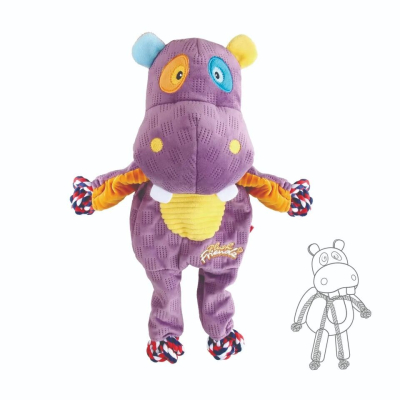 Peluche Hippo Con Chifle Para Mascotas - Gigwi