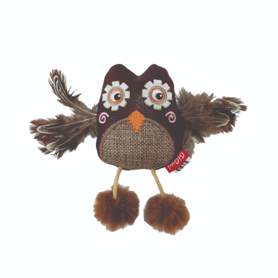 Peluche Buho Con Cuero Para Mascotas - Gigwi