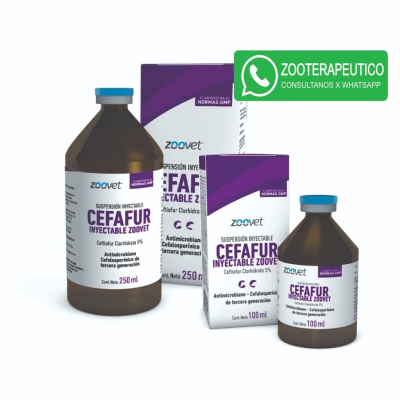 Cefafur X100Ml - Antimicrobiano - Antibiótico - Betalactámico -Zoovet