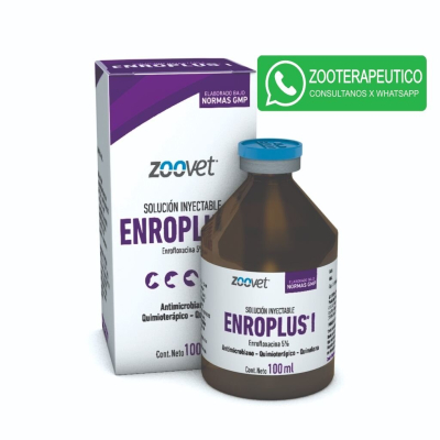 Enroplus I. X 100 Ml Antimicrobiano De Amplio Espectro - Quinolona - Zoovet