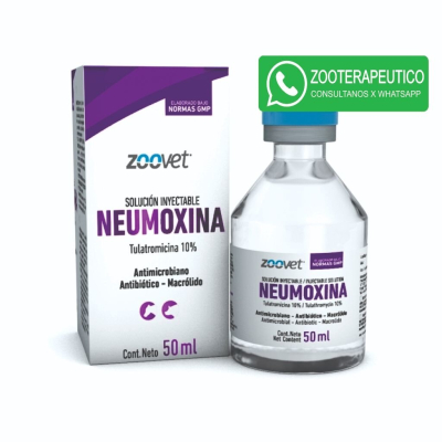 Neumoxina X 50 Ml Antibiótico Macrólido De Larga Acción - Zoovet