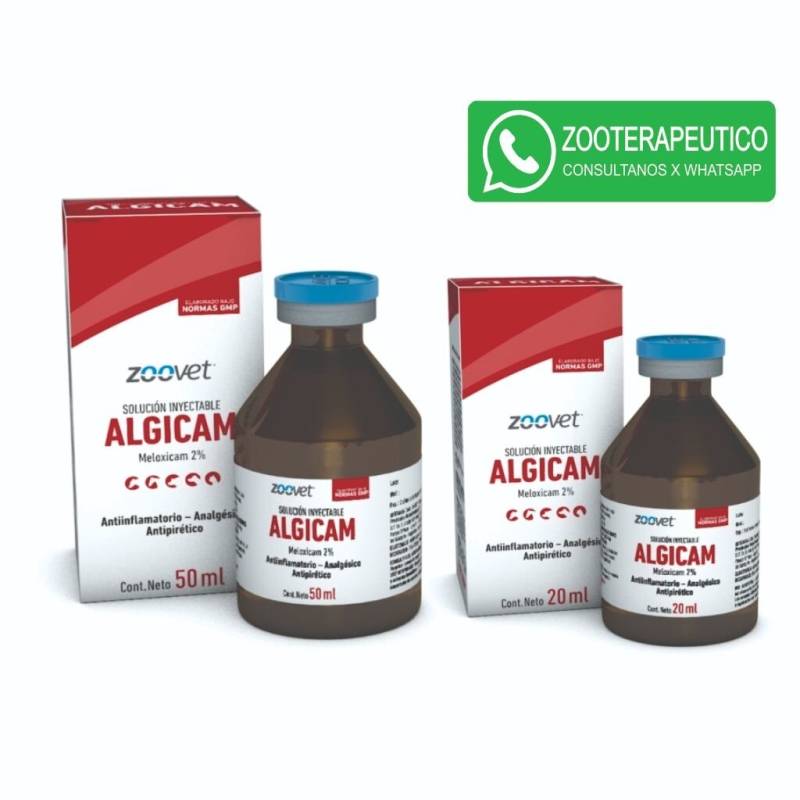 Algicam 2 % X 50 Ml - Antiinflamatorio - Analgésico - Antipirético- Zoovet