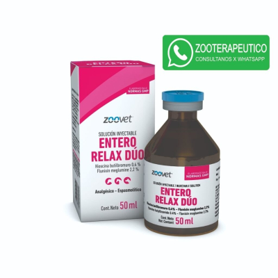 Entero Relax Duo X 50 Ml - Analgésico - Espasmolítico- Zoovet