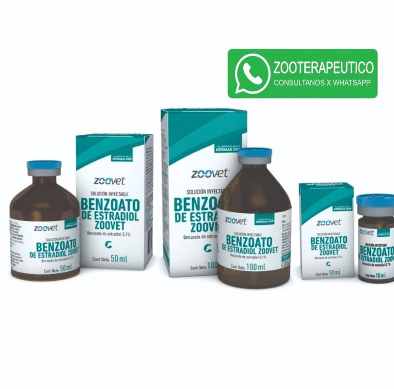 Benzoato De Estradiol Zoovet X 100 Ml - Hormonal- Zoovet