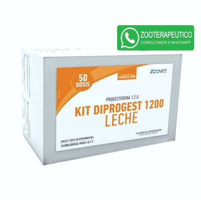 Kit Diprogest 1200 Leche X 50 Trat - Dispositivo Intravaginal - Progesterona 1,2 G- Zoovet