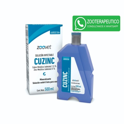 Cuzinc X 500 Ml -Cobre Y Zinc De Depósito - Zoovet