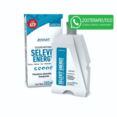 Selevit Energy X 500 Ml - Energizante - Vitamínico - Mineralizante- Zoovet