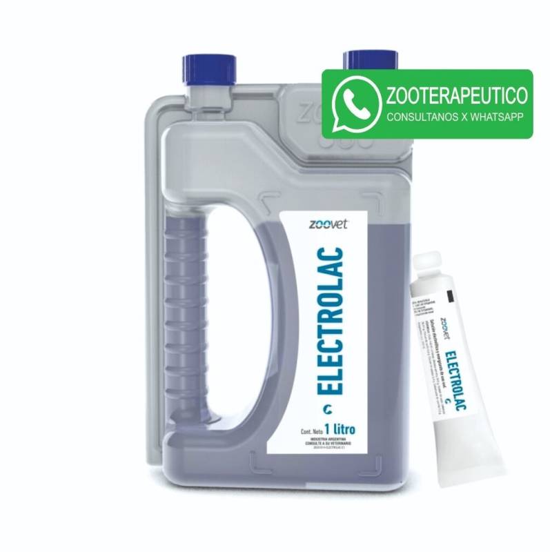 Electrolac X 1 L - Rehidratante - Energizante - Zoovet