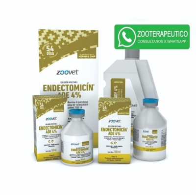 Endectomicin Ade 4 % X 50 Ml- Endectocida - Suplemento Vitamínico De Acción Persistente- Zoovet