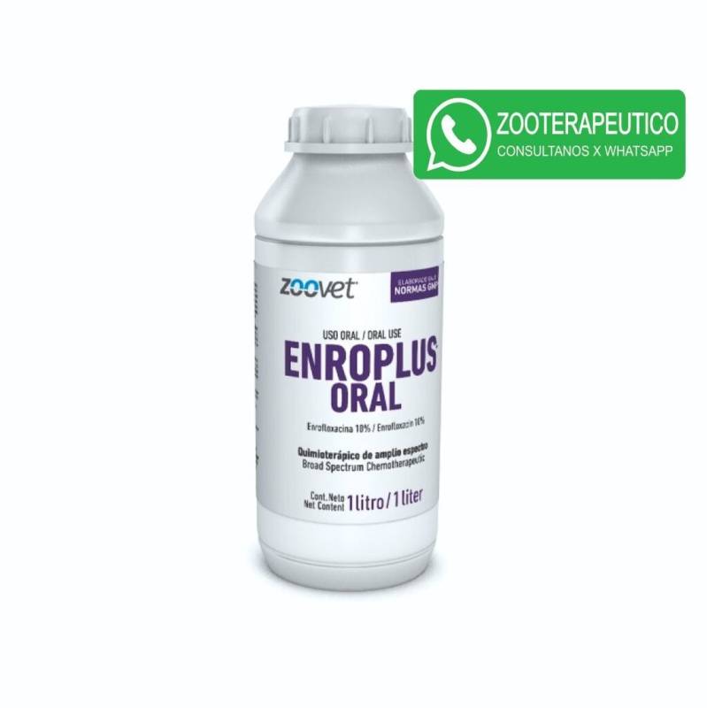 Enroplus Oral X 1 L - Antibiótico De Amplio Espectro - Zoovet
