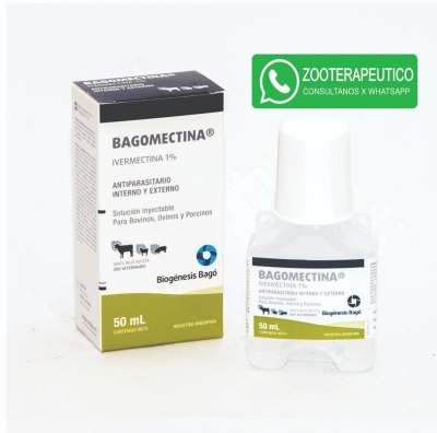 Bagomectina 1% Iny 50Ml - Bagó
