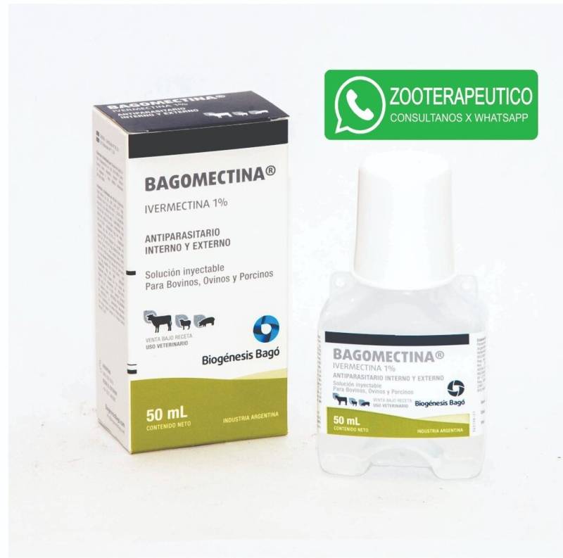 Bagomectina 1% Iny 50Ml - Bagó