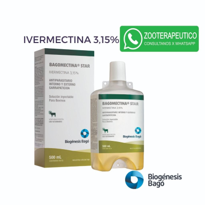 Bagomectina Star 3.15 X 500 Ml - Bagó
