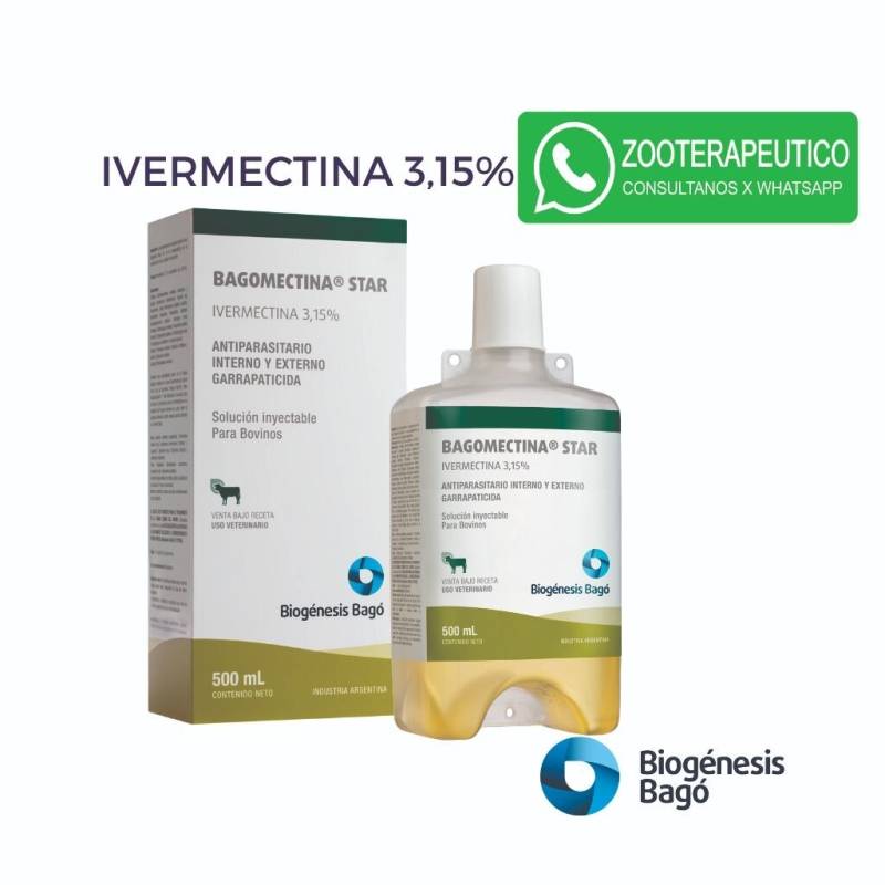 Bagomectina Star 3.15 X 500 Ml - Bagó
