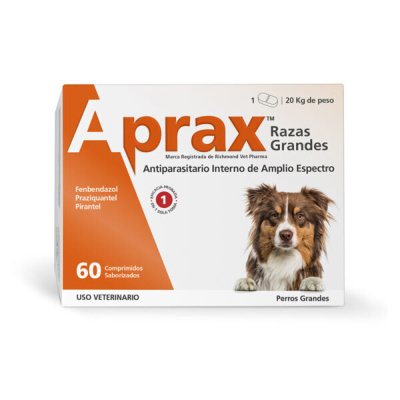Aprax Antiparasitario Razas Grandes X Blister (4 Comp) - Richmond