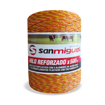 Hilo Electroplastico Reforzado X 500Mts 9 Alambres - San Miguel