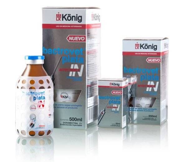Bactrovet Plata Inyectable X 200 Ml - Konig