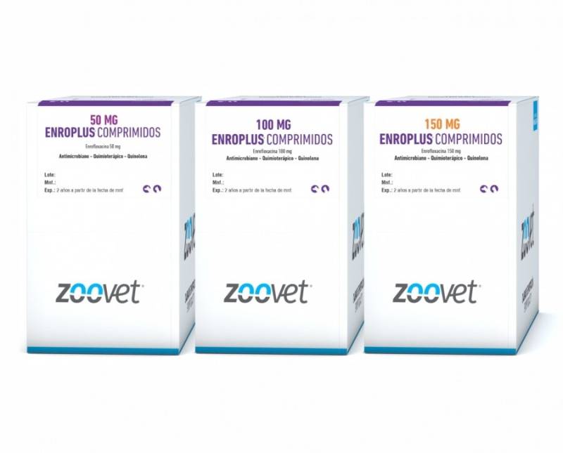 Enroplus 100Mg (Enrofloxacina) X Blister (10 Comp) - Zoovet