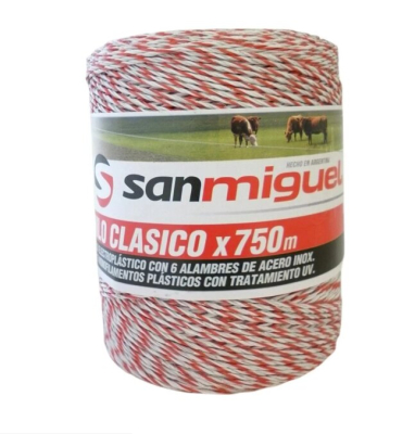 Hilo Electroplastico Clasico X 750 Mts - San Miguel