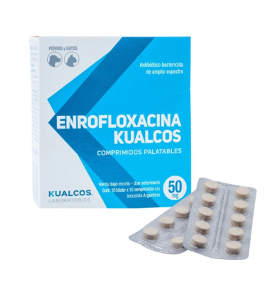 Enrofloxacina Kualk 50 X 10Comp - Kualcos