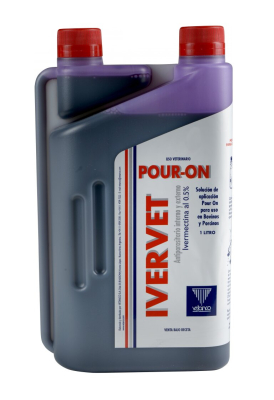 Ivervet Pour On X 1 Litro (Ivermectina) - Vetanco