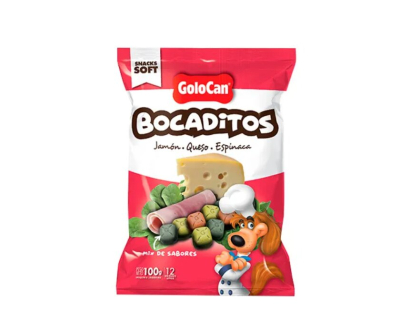 Bocaditos Jamon Queso Y Espinaca 100 Grs X  Unid- Golocan