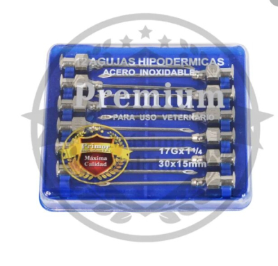 Agujas Hipod. Primor 30X15 Importada