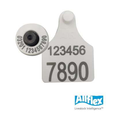 Caravana R.1698/19 Conjunto Blanco Boton Fdx - Allflex