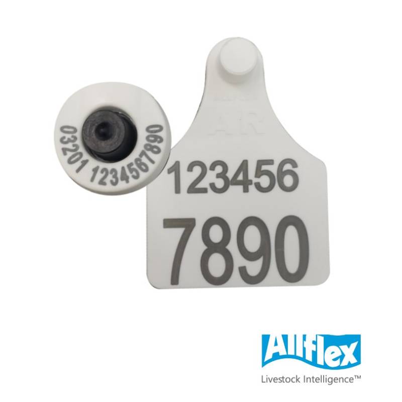 Caravana R.1698/19 Conjunto Blanco Boton Fdx - Allflex