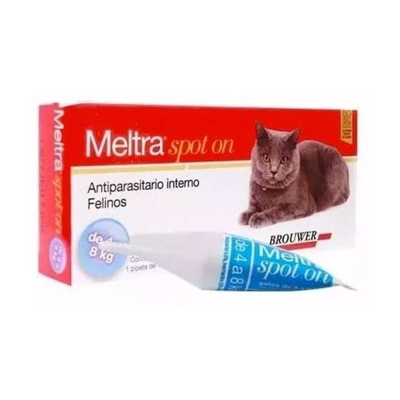 Meltra Spot On Gato 4 A 8 Kg (Praziquantel, Ivermectina) - Brouwer