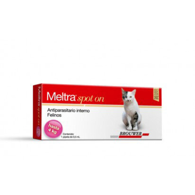 Meltra Spot On Gato Hasta 4 Kg (Praziquantel, Ivermectina)  - Brouwer