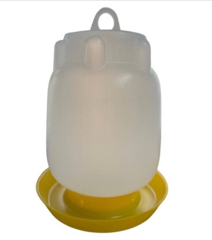 Bebedero Aves Plastico 4Lt Plato Grande - Rosarossa