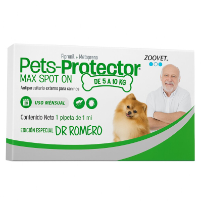 Pipeta Pets Protector Max Spoton 5A10Kg - Zoovet