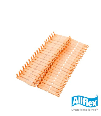 Caravana Tip Tag Naranja Lisa - Allflex - 100 Unidades